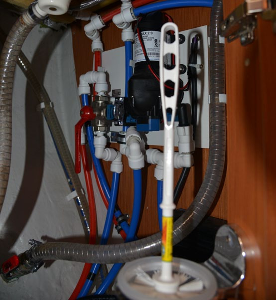 Water supply switching lever